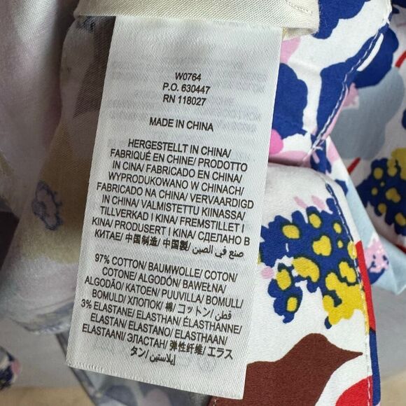 Boden Clemmie Floral Ivory Peony Burst Faux Wrap Fit and Flare Dress size 6R - Picture 6 of 8